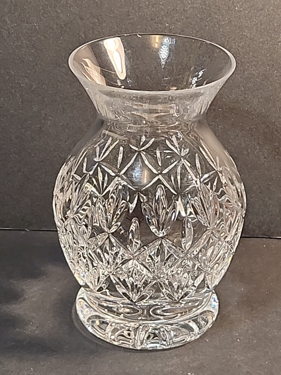 Tiffany Crystal Vase 花瓶 Tiffany and Co Crystal SYBIL flower Vase Retired 5.75