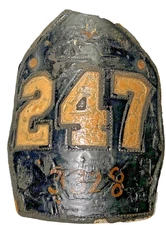 FDNY Cairns & Brother Firefighter Helmet Shield Engine 247 Sheepshead Brooklyn