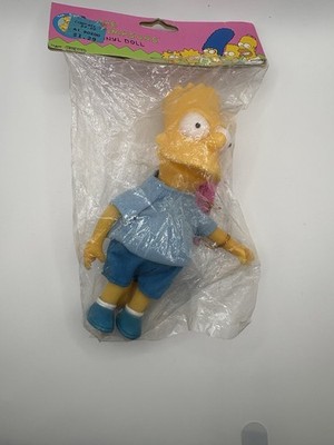 Vintage 1990 The Simpsons Bart Simpson 6'' Vinyl Figure Doll Hamilton SEALED
