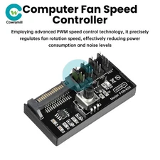 Computer Fan Speed Controller Governor 60W Hub 4-Wire Fan PWM Governor Module