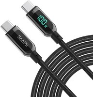 Usb C Auf Usb C Kabel, 3M Nylongeflecht Type-C Kabel,100W Pd Schnellladekabel