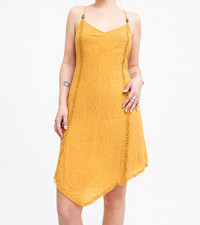 Sun Dress Size Large Beaded Straps