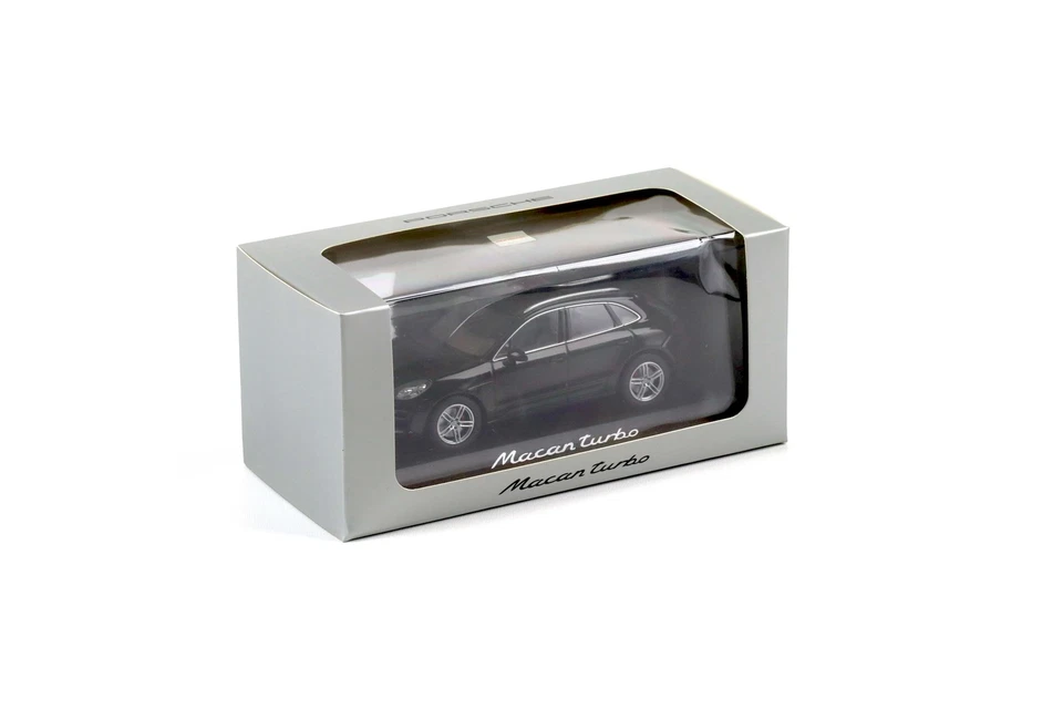 1:43 Minichamps Porsche Macan Turbo 2013 Basalto Nero Wap Rivenditore - Immagine 3 di 3