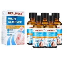 5x HEALMUSZ Warts Remover for Feet Body, Fast Acting Natural Wart Removal Liquid