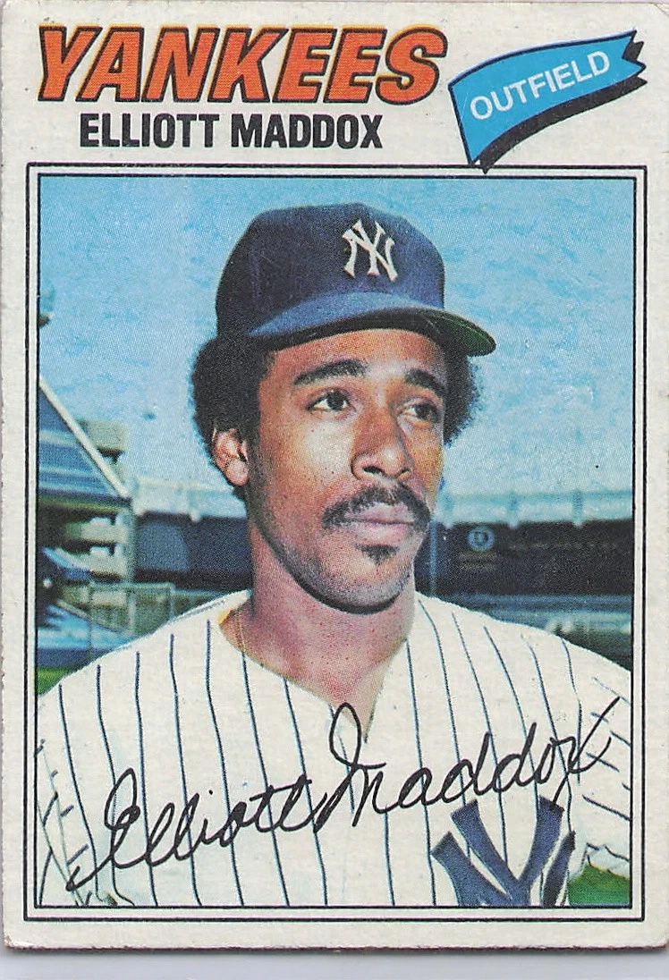 1977 Topps #332 Elliott Maddox, EX