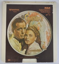 Casablanca Movie RCA Selectavision Video Laser Disc Electronic Disc CED 