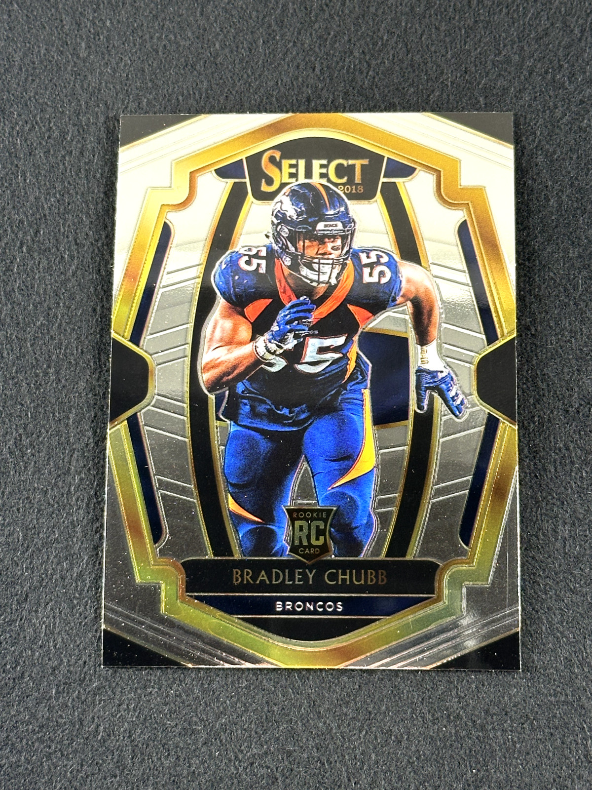 2018 Panini Select BRADLEY CHUBB Premier Level Rookie RC #178 Denver Broncos