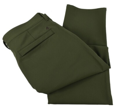 FOURLAPS Ivy Green RANGE Slim Fit Stretch Chino Pants 33 32 Water Repellent NWT