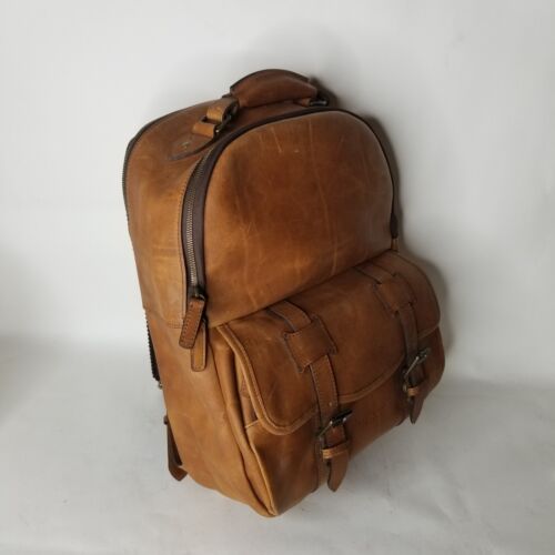 KORCHMAR - Lewis - Luxus klassischer Lederrucksack - braun - Bild 2 von 15
