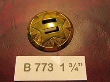 B773 1 3/4"  SOLID  BRASS H.D.Round SADDLE CONCHO new! England Brass Star CONCHO