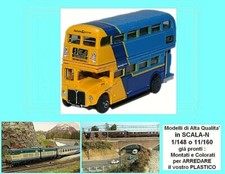 BUS AUTOBUS TORPEDONE LONDON TRANSPORT DUE PIANI KELVIN SCOTTISH SCALA-N NRM012
