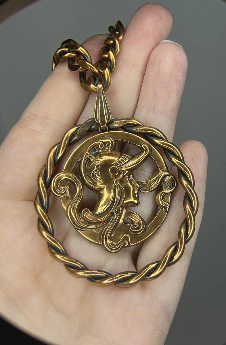 Roman medallion deals necklace