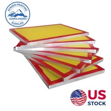 US STOCK 6Pcs 20" x 24" Alum. Screen Printing Frames Screens with 305 Mesh Count