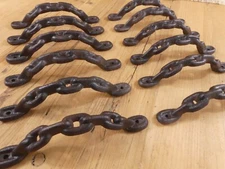 12 Large Cast Iron Antique style CHAIN Barn Handle, Gate Pull, Shed Door Handles