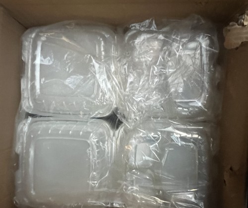Plastic Clamshell Food Containers, 3-Compartment, to Go Containers 200/CS - Picture 6 of 7