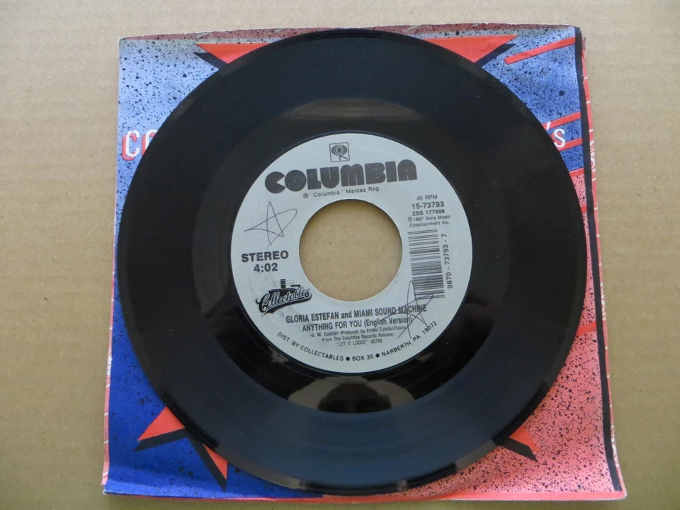 Gloria Estefan & Miami Sound Machine – Anything For You - 1991 - 7" Single VG+ - Image 3 of 4