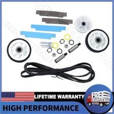 NEW 303373K 12001541 Dryer Drum Wheel Roller Kit Replacement for Kenmore Maytag