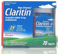 CLARITIN ALLERGY RELIEF 70 TABLETS 24-HOUR *ORIGINAL STRENGTH* EXP 02/2027 +