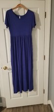 Viishow Womens Blue Maxi Dress Size L