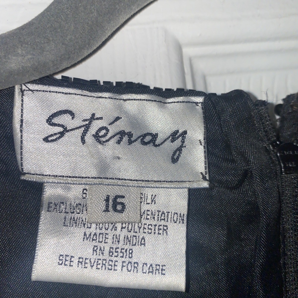 stenay beaded dress Silk Size 16 | eBay