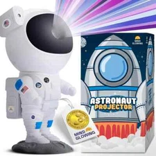 Mind-Glowing Astronaut Galaxy Dimmable Projector Spaceman Remote Timer Stickers