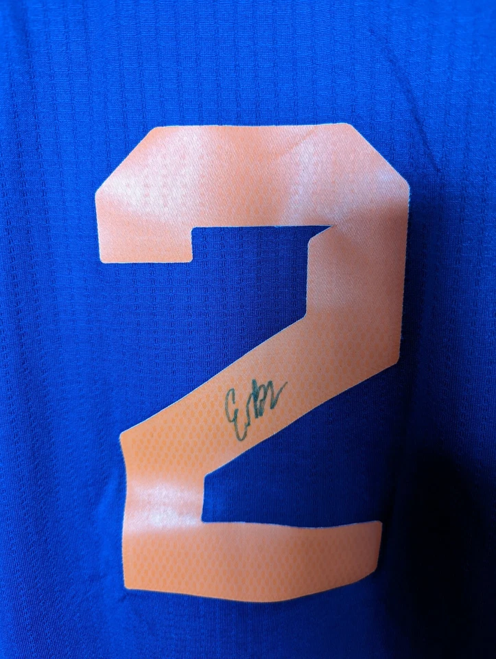 Phoenix Suns Eric Bledsoe #2 Signed Autographed Adidas Jersey Purple Orange XL  - Image 3 of 4