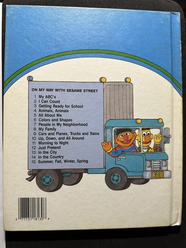 Vintage 1989 Hardcover Book Vol 13 On My Way With Sesame Street In THE CITY - Picture 2 of 2