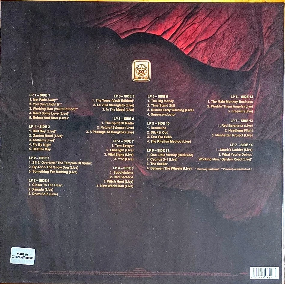 RUSH - R50 - 180-GRAM VINYL 7-LP BOXED SET " NEW, SEALED " - Image 2 of 3