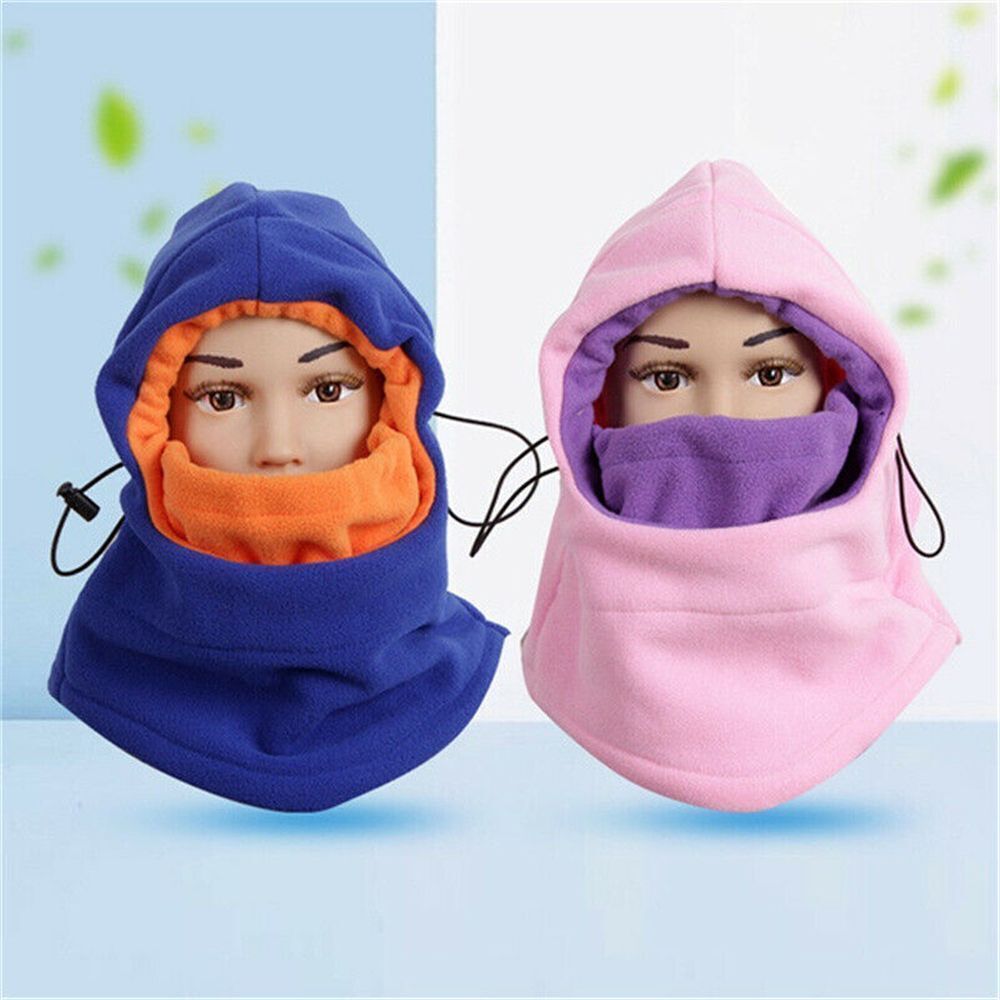 Kids Winter Balaclava Hat - Fleece Ski Face Mask For Boys & Girls, Adjustable & Windproof