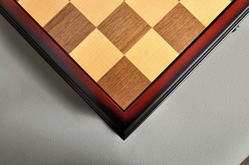 Walnut Maple Classical Tiroir Chess Board Storage