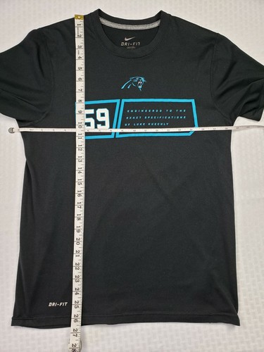 Nike Carolina Panthers Luke Kuechly #59 Black SS Tee Shirt Size Men’s Small - Picture 5 of 7