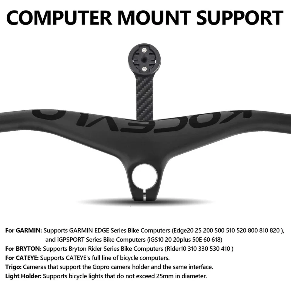 Manillar integrado de carbono MTB con vástago 28,6 mm ángulo 70/80/90/100 mm -17 grados Foto 4 de 4