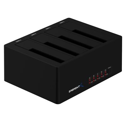 Sabrent 4-Bay USB 3.0 SATA 2.5in/3.5in SSD/HDD Docking Station DS