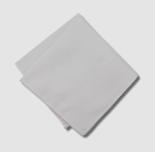  32 Bar III Men's White Handkerchief Cotton Pocket Square Hanky Size 12.5