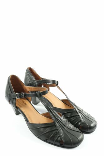 CLIFFTON Zapatos de tacón con barra en T Mujeres Talla EU 38 negro look casual - Imagen 1 de 5