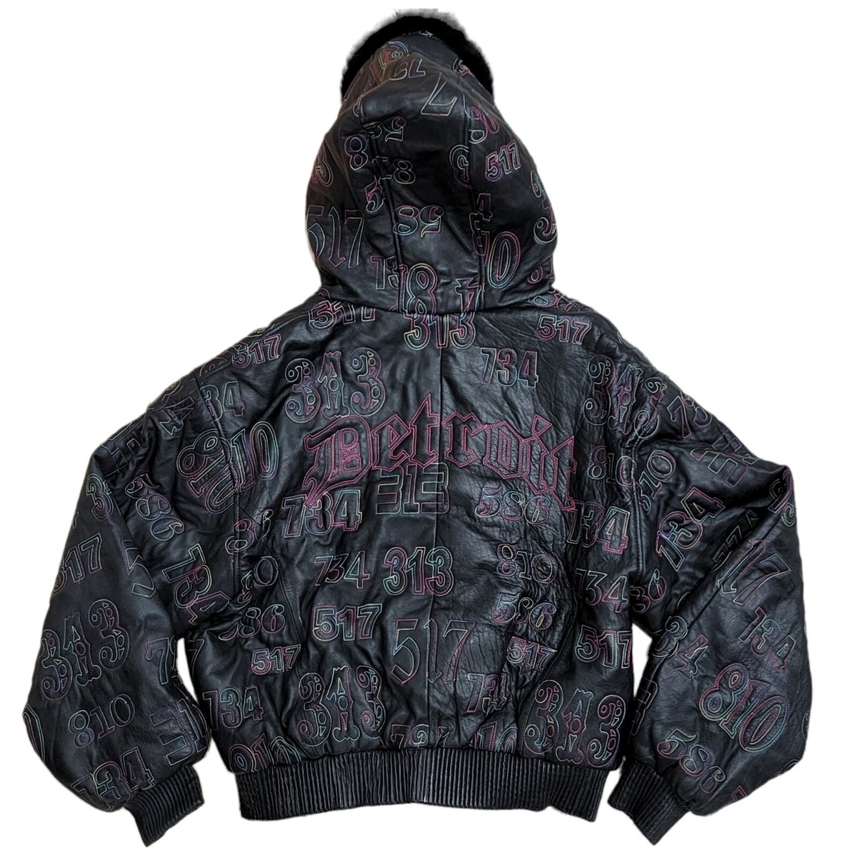 Julian K. DETROIT Area Codes Hooded Fox Fur Collar Bomber Julian K. DETROIT Area Codes Hooded Fox Fur Collar Bomber