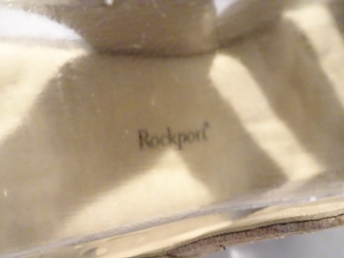 Rockport Sandals Size 8 Tan Suede Leather Shoes W8789 Casual Celebration NOS - Picture 6 of 10