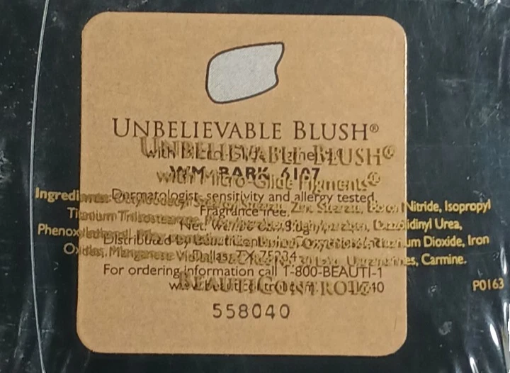 BC Beauticontrol (NOS) WM Bark Unbelievable Blush (6107)- New, Sealed, VTG - Image 3 of 4