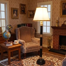 1/12 Scale Dollhouse Floor Lamp Battery Operated Cordless LED Mini Floor N