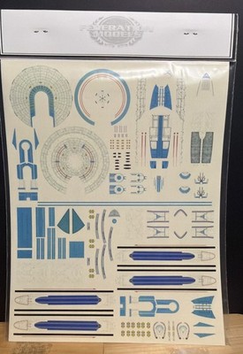 Federation Models Excelsior Hull Decals 1:2500 FMD-05 US Seller Sealed!