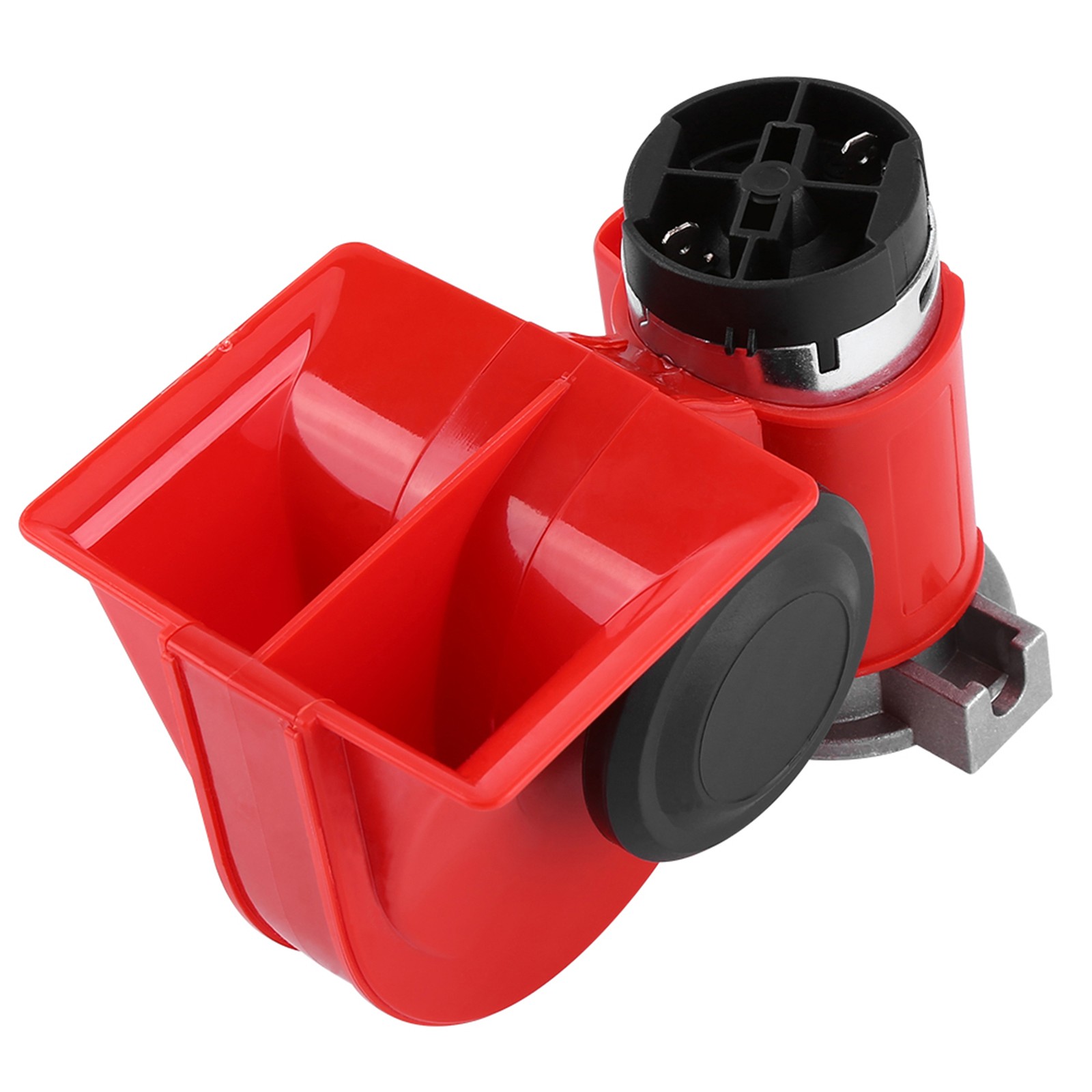 12V Dual Tone Trumpet Super Loud Electric Air Horn Snail Electric Pump Siren BAJ