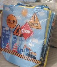 Construction Signs Party bags Birthday Multicolor Plastic Kids