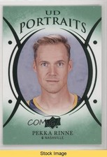 2018-19 Upper Deck UD Portraits Green Pekka Rinne #P-35 READ b8c