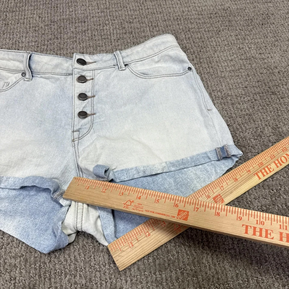 Pantalones Cortos Roxy Azul Bolsillos Mujer Talla 28 Foto 3 de 4