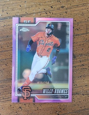Topps 2026 Topps Chrome Willy Adames #40 Giants Pink /250