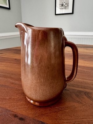 Vintage Frankoma Brown Ombré Plainsman 7.5  Pitcher Pottery MINT Condition