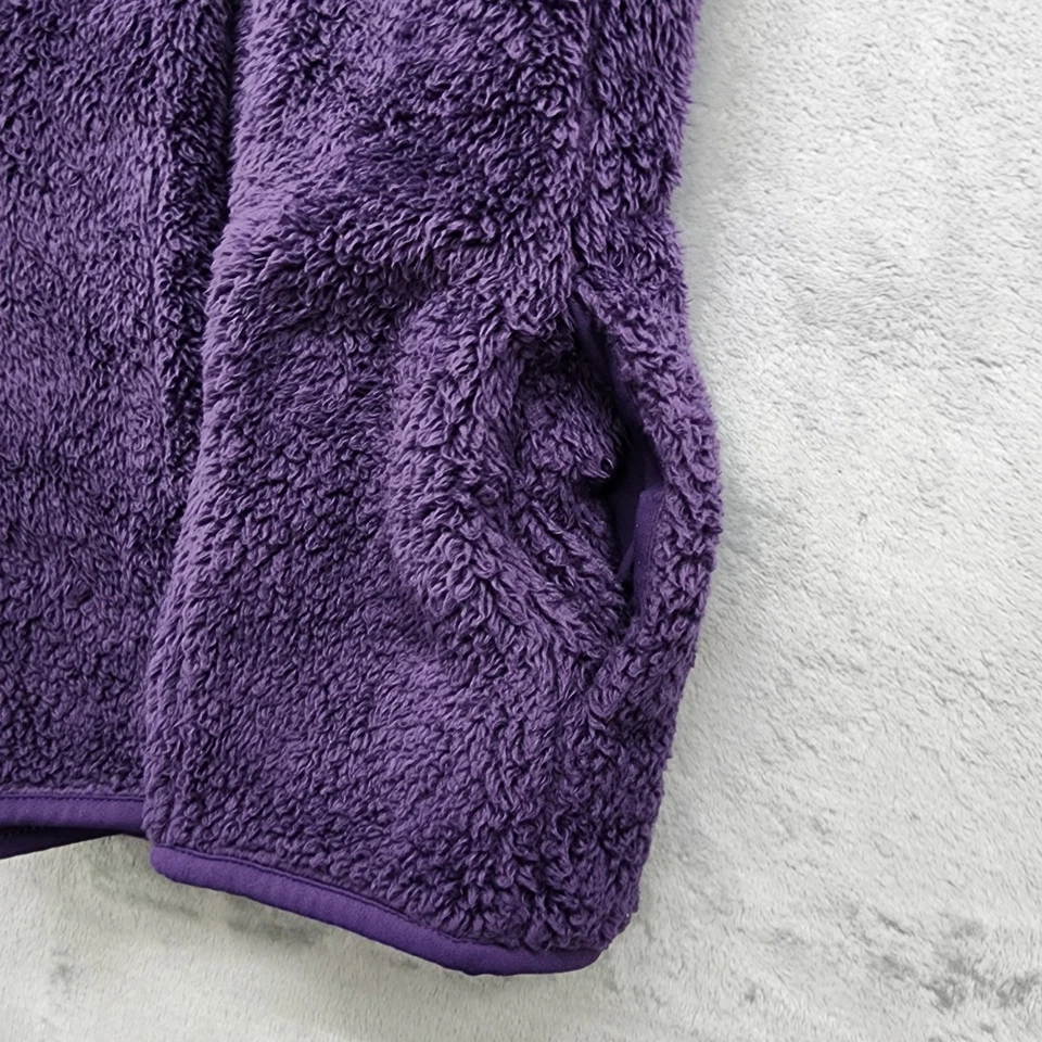 Chaleco Croft & Barrow para mujer L púrpura súper suave polar cremallera completa bolsillos cuello falso Foto 2 de 4