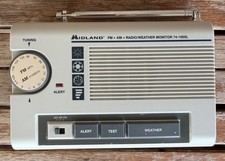 Midland AM/FM Radio/Weather Monitor 74-105XL TESTED NO AC Adapter