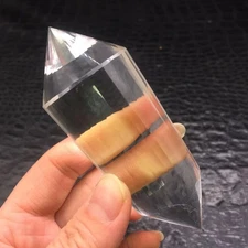 Rare Natural White Quartz Wand 36-sided Crystal Points Healing Cure Decorate 1Pc