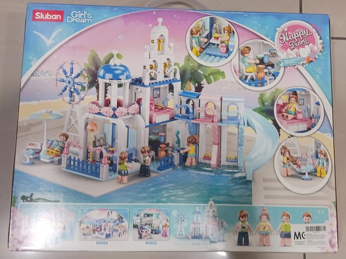 Sluban Girls Dream Villa Con 896 Pezzi - Set Costruzioni Per Bambine